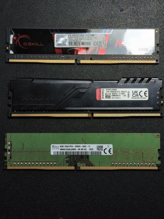 Memória RAM DDR 4 8GB/16GB