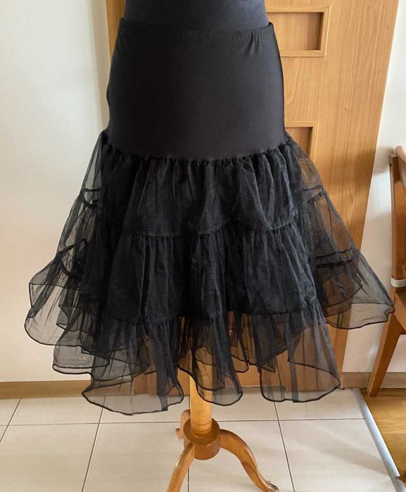 Halka tiulowa pin-up czarna