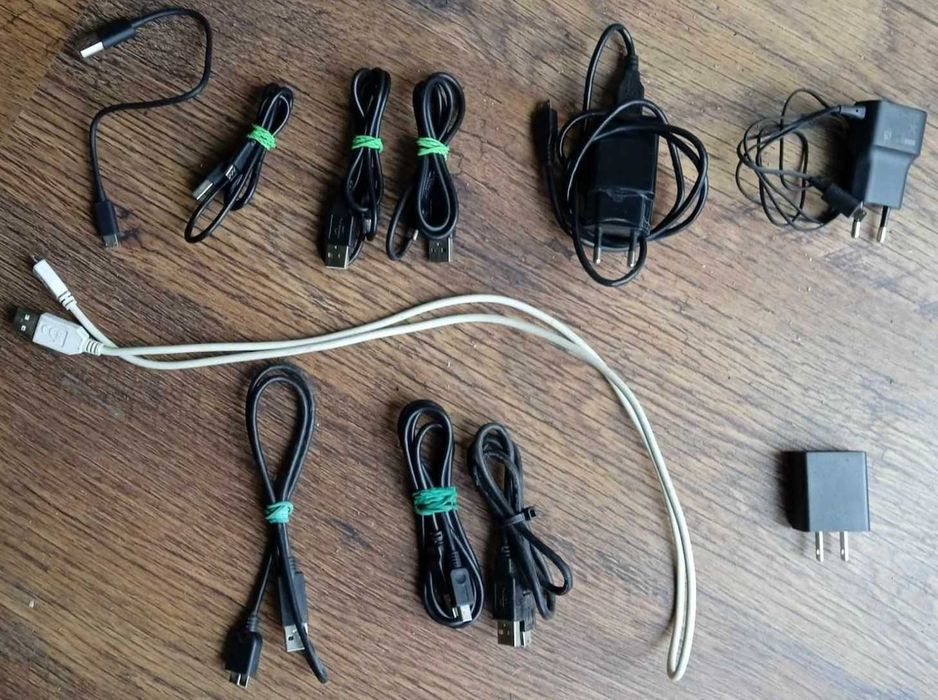 Ładowarka USB do telefonu, Mini USB, Micro USB, -ZESTAW 11szt