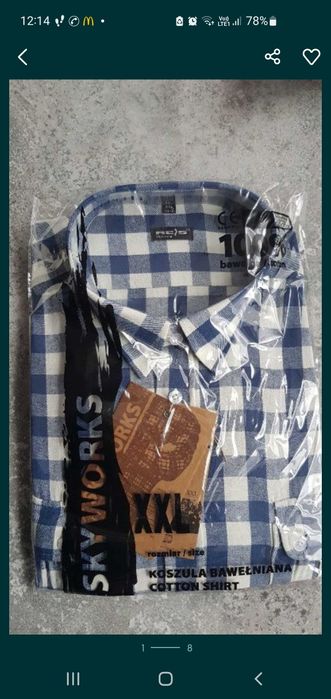 Koszula bawelniana XXL