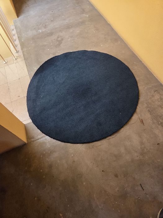 Carpete lavável azul