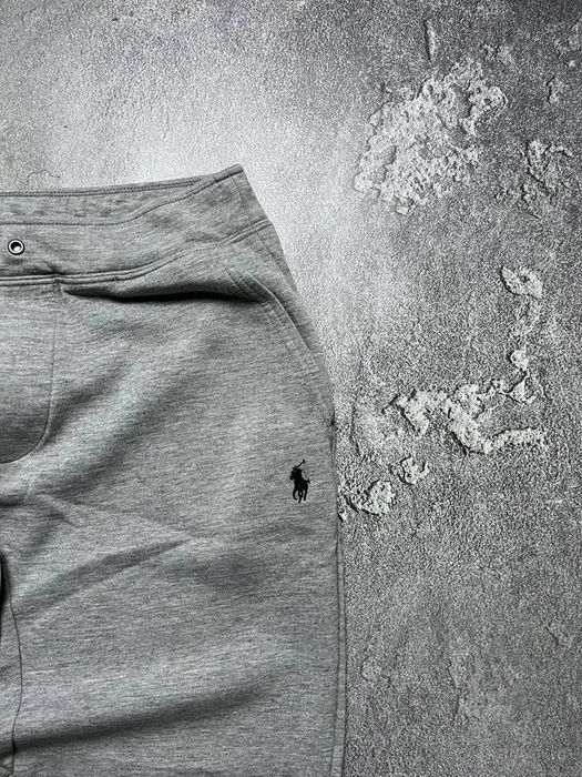 Вінтажні Спортивні Штани Polo Ralph Lauren Поло Ральф Лаурен Великий логотип Колір сірий розмір С