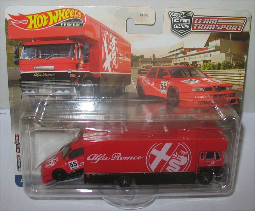Hot Wheels - Alfa Romeo 155 V6 TI + Fleet Flyer - Team transport (53)
