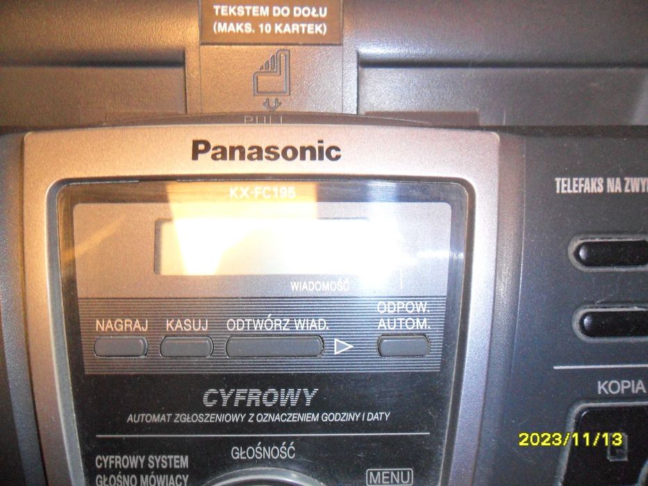 Sprzedam Fax Panasonic KX-FC195 z funkcją xero