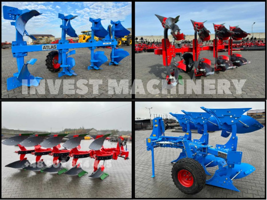 Pług obrotowy i zagonowy EURO MASZ nowy TRANSPORT gratis