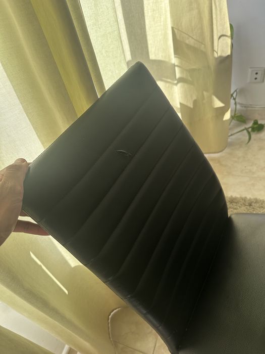 Mesa vidro preta