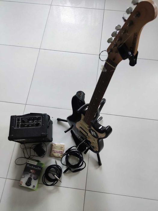 gitara elektryczna  piecyk zestaw do grania xbox