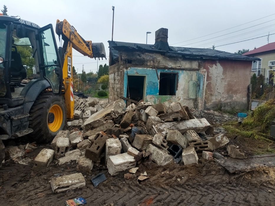 Usługi koparką, wyburzenia i transportrt