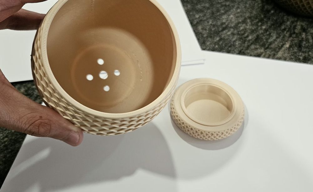 Vaso estilo moderno em PLA