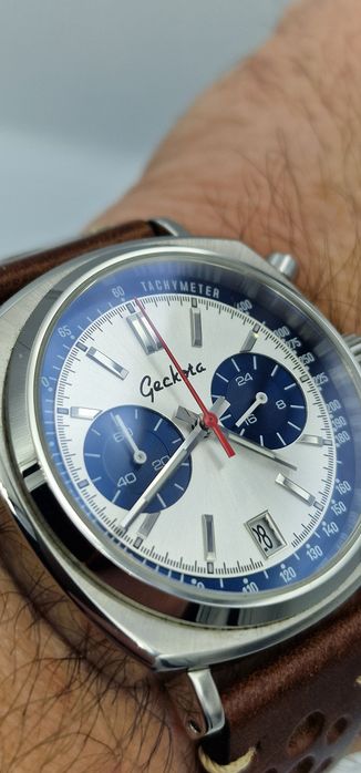 Geckota C-01 Racing Chronograph Panda  - 1-st Generation - MecaQuartz
