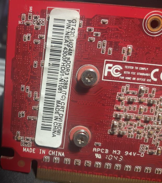 Відеокарта Palit GeForce GT 430 1GB DDR3 – робоча