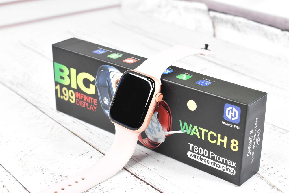 Смарт годинник Т800 Promax Smart watch Рожевий