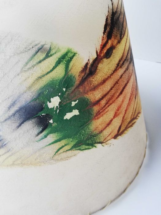 retro abażur do lamy prl 60,70 lata