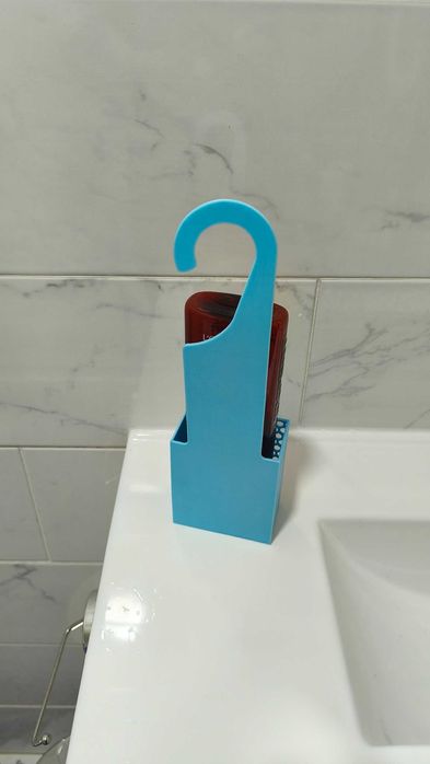 Porta Gel de Banho para Chuveiro — Suporte Prático em Várias Cores