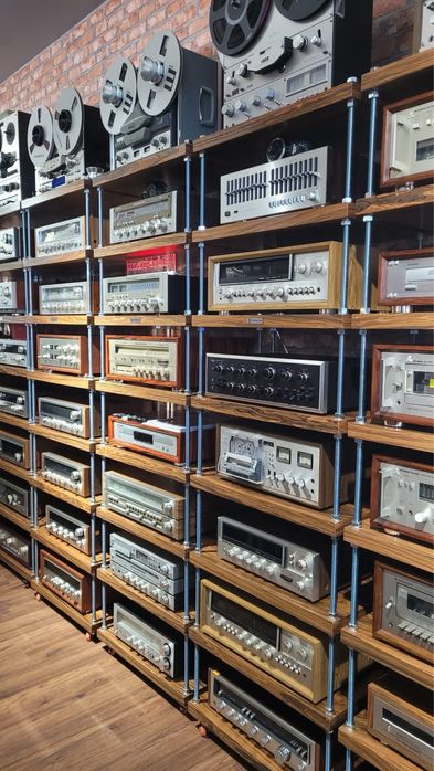 Retrospekcja Szafka Regal Technics Pioneer Akai Teac Sony JVC Luxman