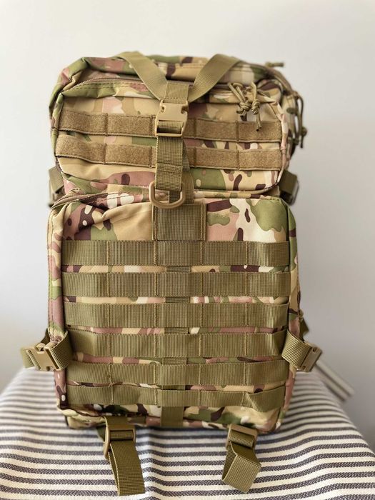 Mochila Táctica Militar Profissional – 45L | Verde Militar | NOVA