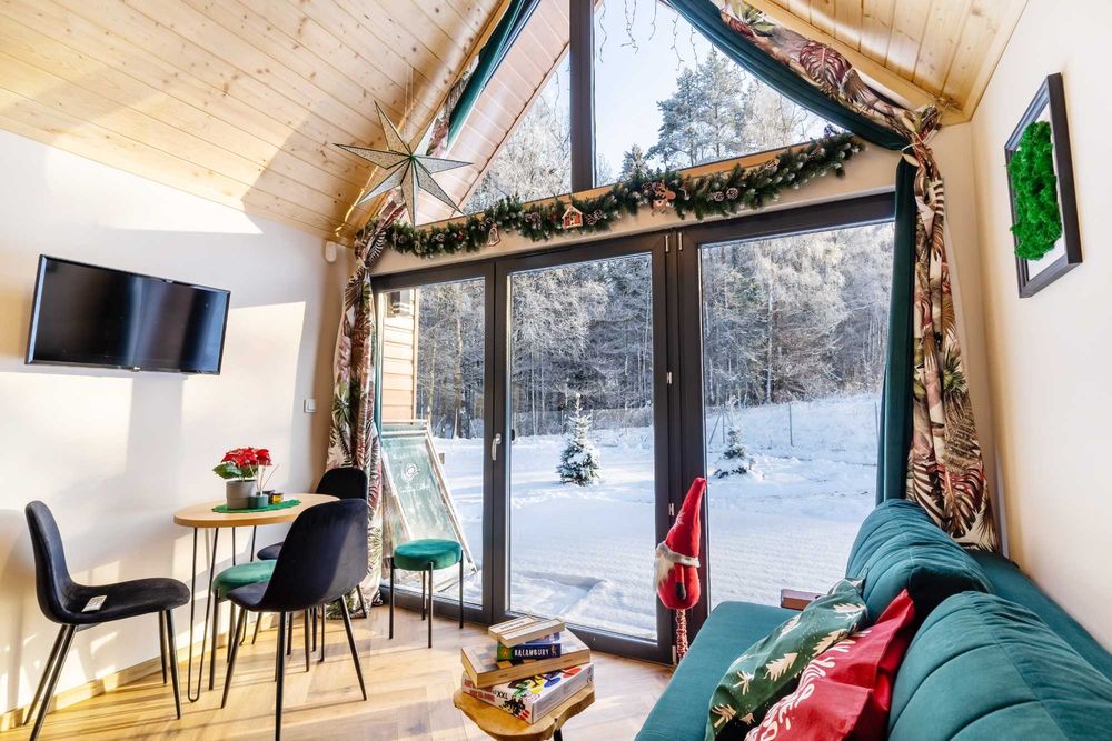 Domek nad jez. 6 os.- jacuzzi, pomost -  wolny termin na Trzech Króli