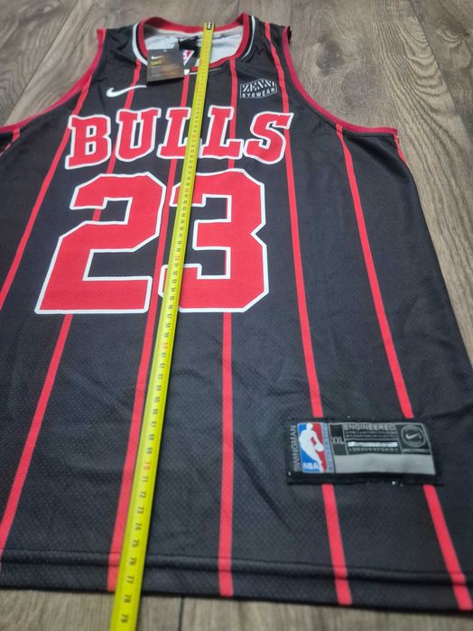 Super czarna koszulka Chicago Bulls na ramiaczka TOP NIKE JORDAN XL