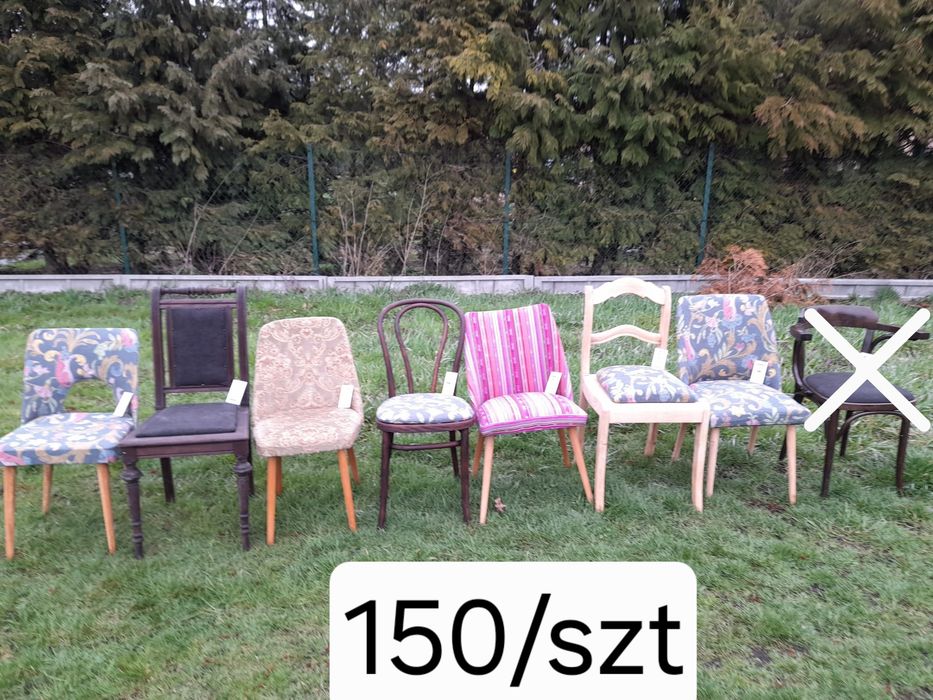 Krzesła drewniane gięte