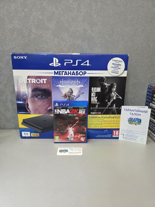 Sony Playstation 4 Ps4 Ps Slim 3 Ревізія CUH2208B HDD 1TB 1024GB Магазин 12 Місяців Гарантія + NBA2K16
