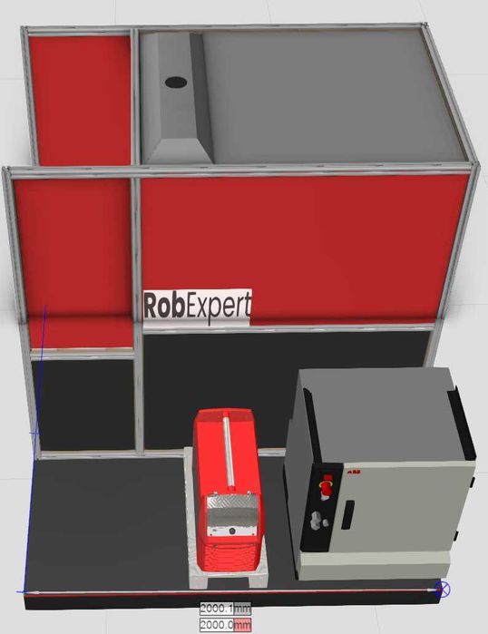 Kompletna cela spawalnicza z robotem ABB IRB 140 i spawarką MIG/MAG