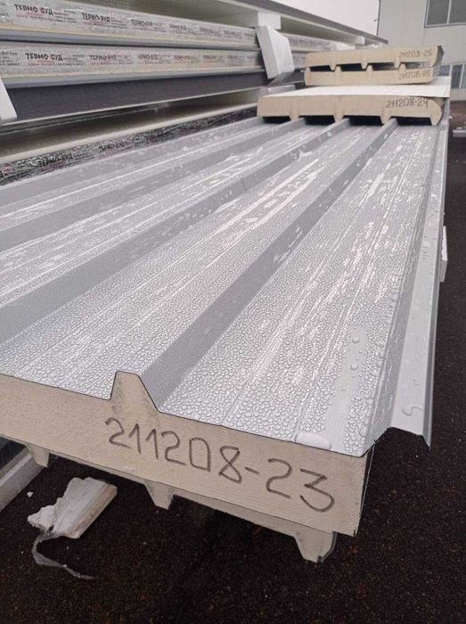 Сендвіч-панелі| 2 сорт | Покрівельні | 100мм | Пінополіуретан