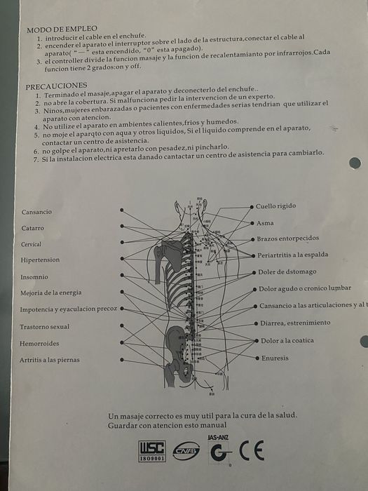 ALMOFADA Massajadora Multifunçoēs428056453243873284