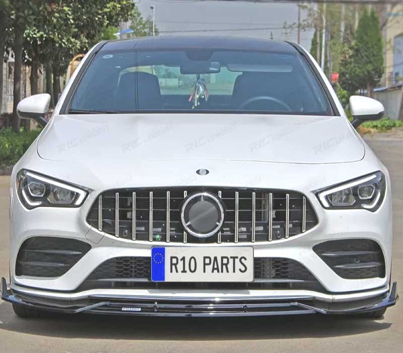 SPOILER LIP FRONTAL MERCEDES CLA W117 AMG 14-18 LOOK BRABUS PRETO BRILHANTE
