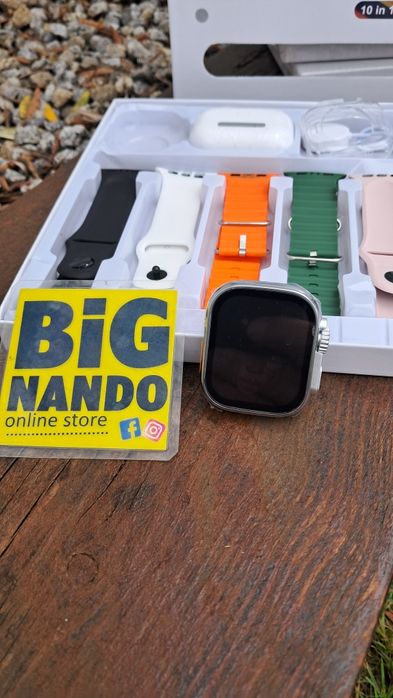 i20 Ultra Max Suit 2 Smartwatch with 7 Bracelets and AirPods+64730270372867122