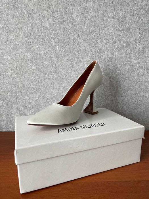 Підбори жіночі перлинного кольору