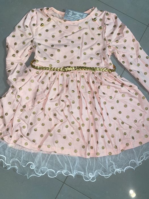 Sukienka w grochy, r.104/110