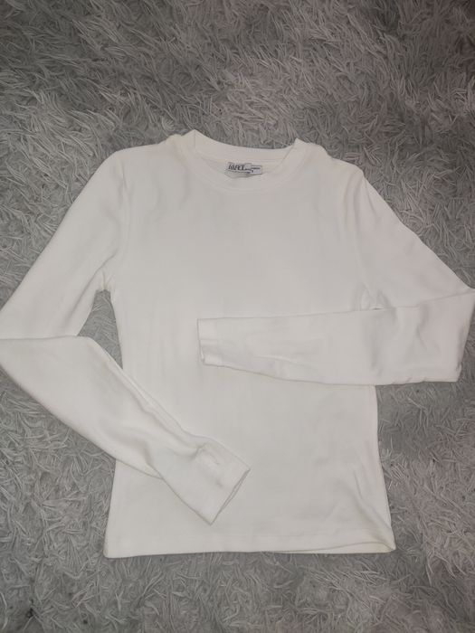 Лонгслив белый женский