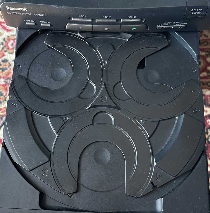 PANASONIC SA-CH72 miniwieża z kolumnami i pilotem, stan bardzo dobry !