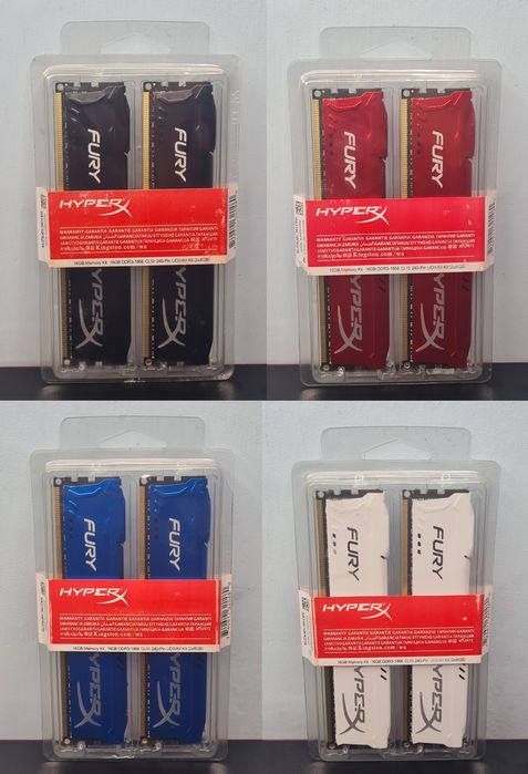ОЗУ DDR3 2 × 8gb 1866MHz Kingston HyperX Fury 16gb