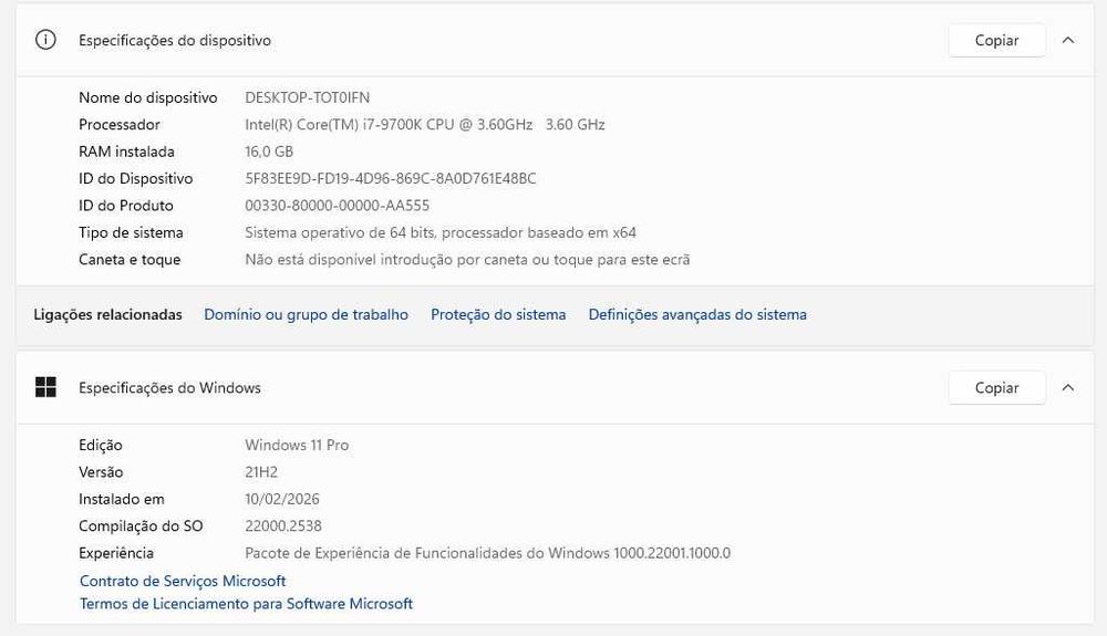 Torre Gaming i7-9700k, RTX3080