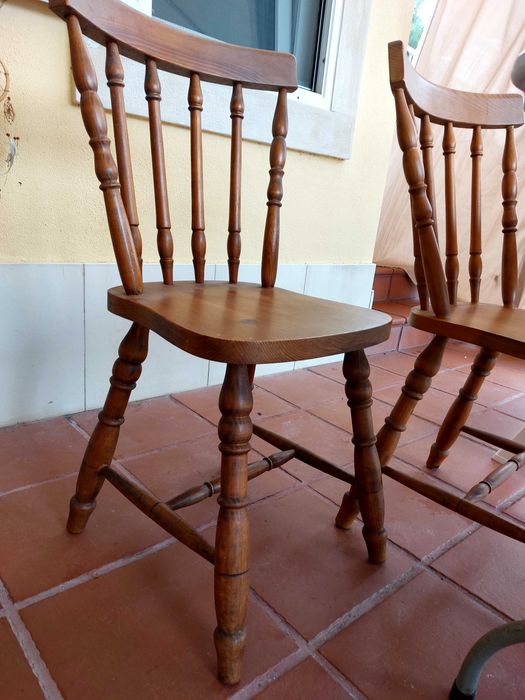 Cadeiras madeira conjunto 6