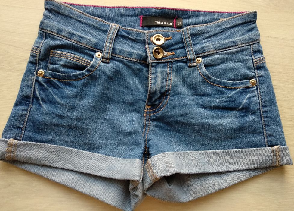 Calções ganga Bershka