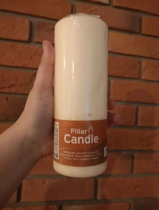 9 świec dużych do wazonu ślub wesele pozostałości