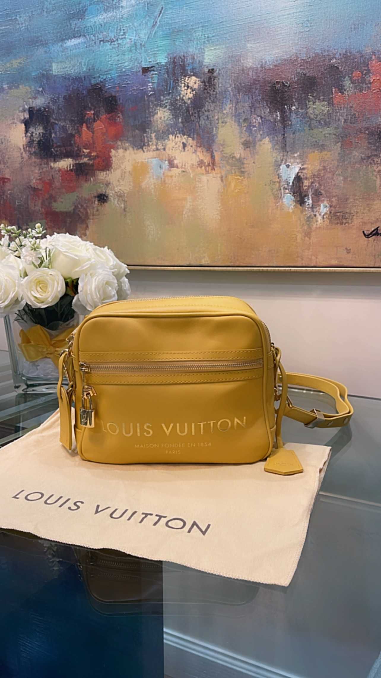 Mala de Senhora Louis Vuitton de Pele - Flight Paname Takeoff Avenidas  Novas • OLX Portugal