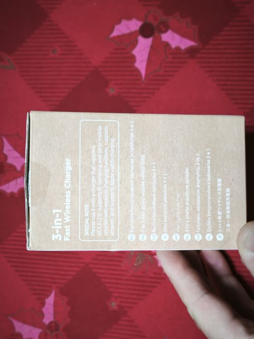 Carregador sem fios 3 em 1
