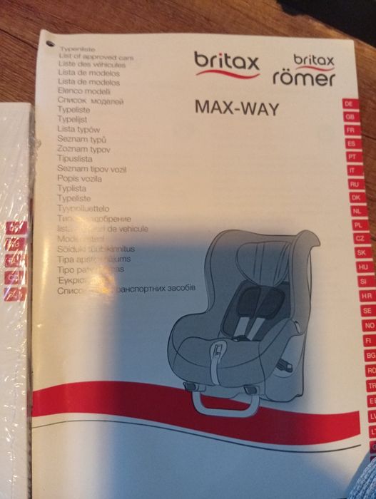 Fotelik britax römer Max Way RWF/Gratis