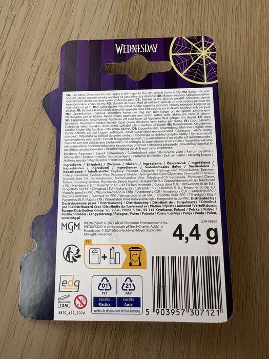 Pomadka do ust, lip balm, Wednesday