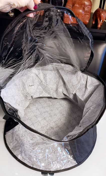 Nowy przeźroczysty organizer/pokrowiec na kapelusze lub inne rzeczy