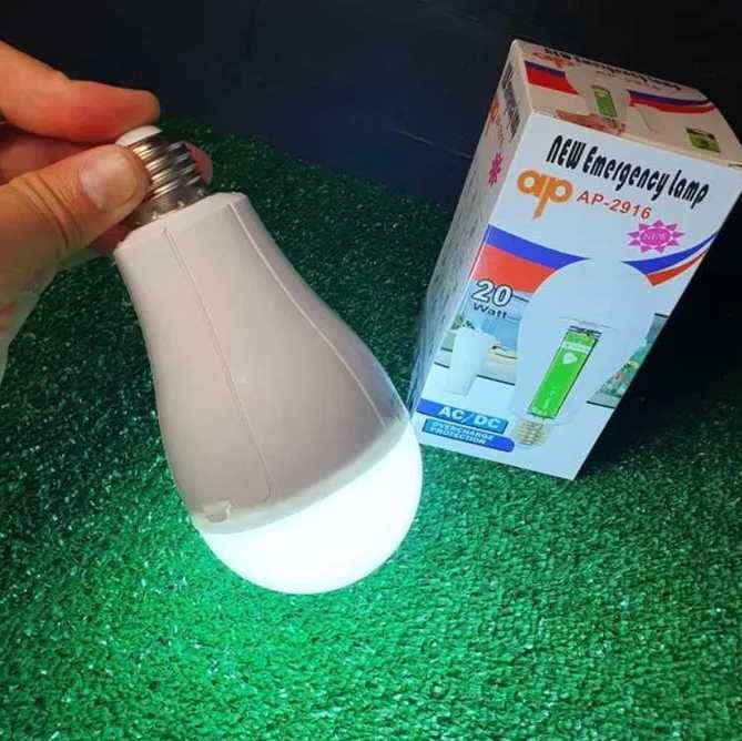 Аккумуляторная LED лампа 20W с крючком — Аварийный фонарь  3920
