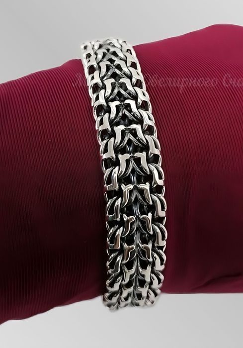 Срібний браслет 52.5г чоловічий, мужской серебряный браслет 925