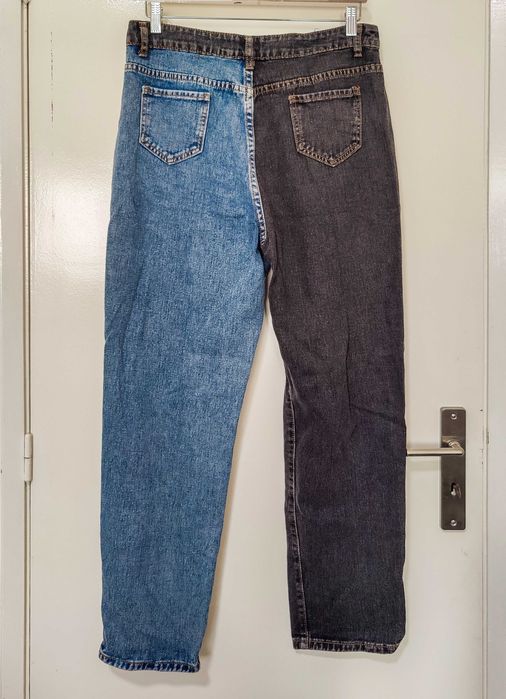 Calças Jeans Metade azul -  L/40, tapered