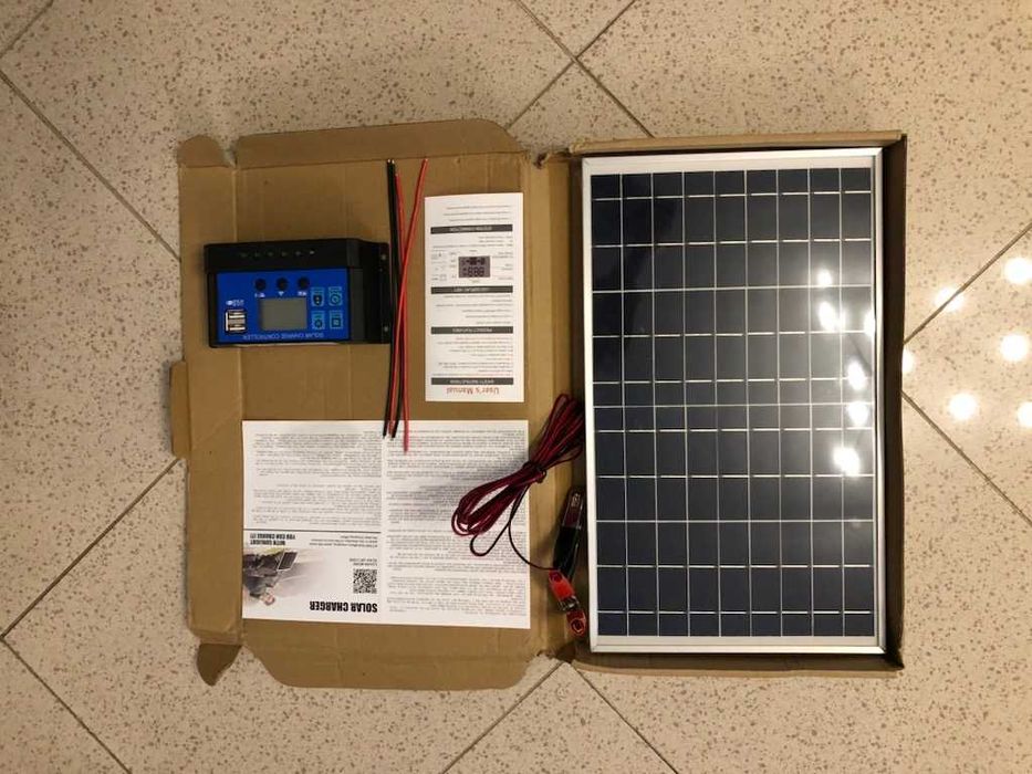carregador solar novo