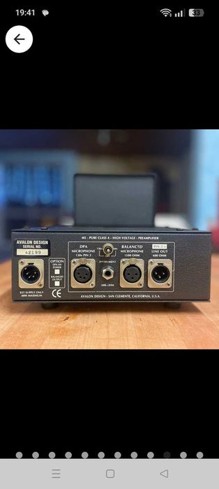 Avalon M 5 mic pre-amp
