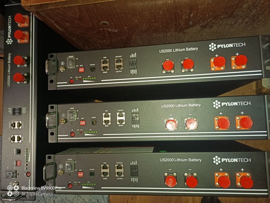 LiFePO4, акумулятори Pylontech US2000 (C), 48В, 2.5 кВт*год