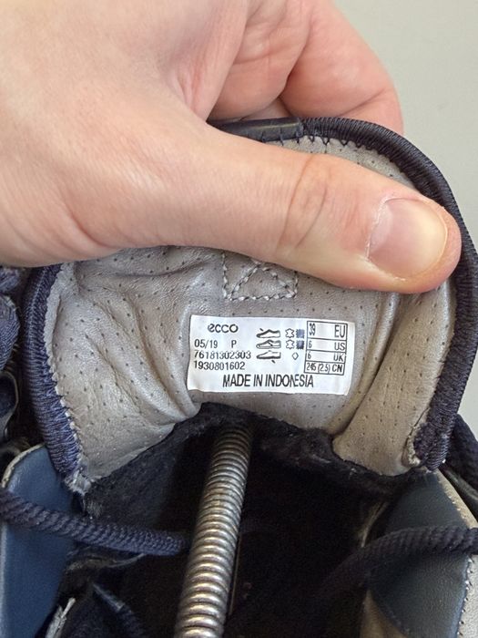 Ботинки Ecco Exostrike Blue 39(24.5см) Biom Soft 7 Expedition